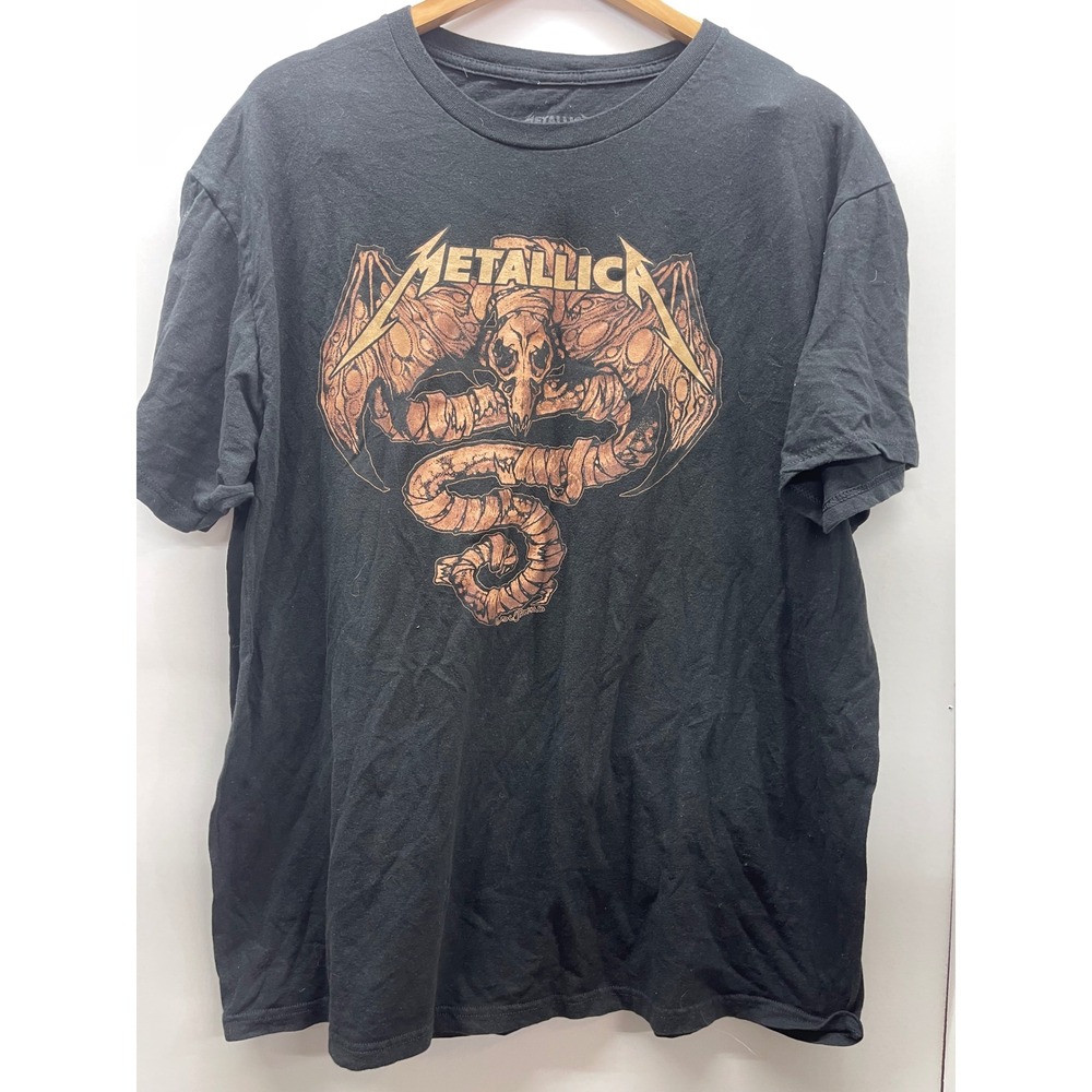 Metallica Wherever I May Roam Graphic T-Shirt Mens XL Black Band Tee Skull